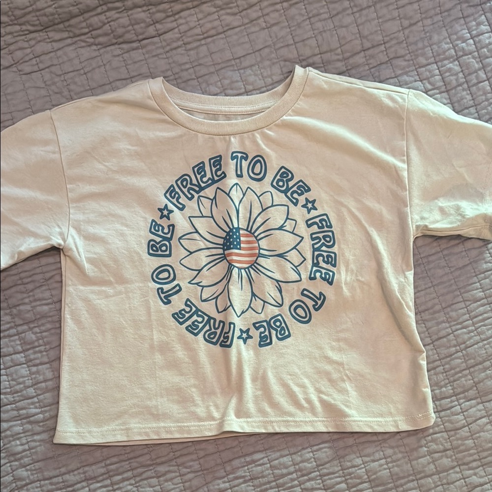 Kids Cream Graphic T-Shirt